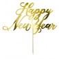 Preview: Torten Topper - Happy New Year / Gold